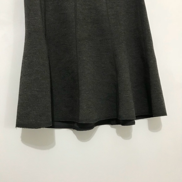 Ann Taylor Gray Ponte Fabric Slater Skirt - Picture 3 of 7